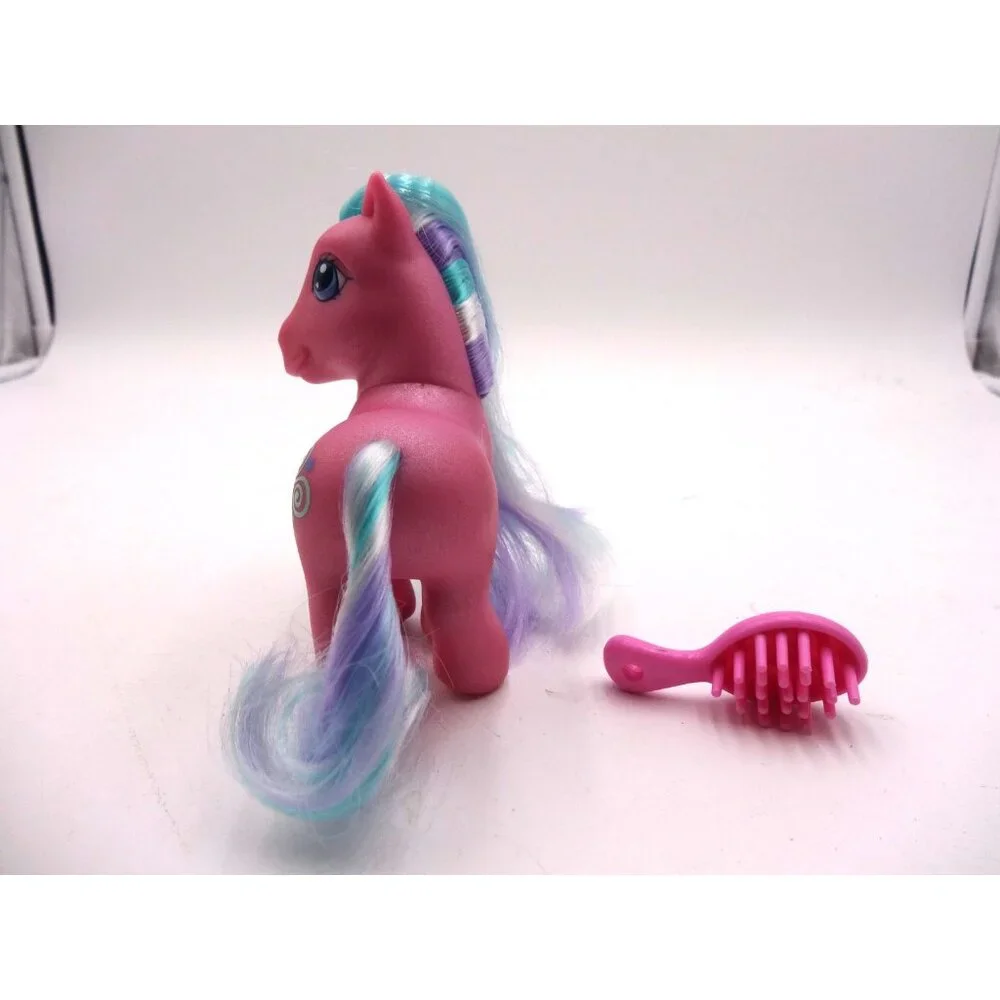 MLP My‎ Little Pony G3 TOOLA-ROOLA- Spirals And Hearts Toy and Brush 2002